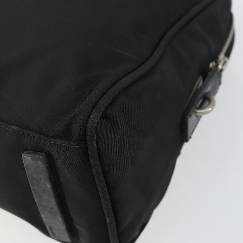 PRADA Hand Bag Nylon Black Silver Auth 159051 - Picture 16 of 16